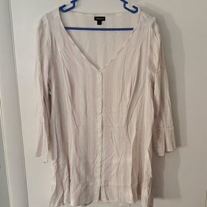 Pink & white pin stripe